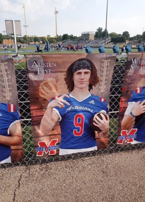 Martinsville High School Football Player Austen Frye Throws Gang Sign In Official Photo