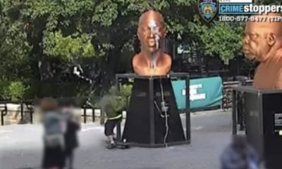 Skateboarder  Caught On Video Defacing George Floyd Statue In Union Square 