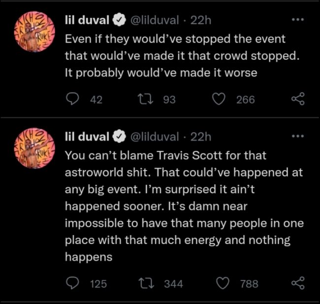Lil Duval Defends Travis Scott Against Backlash From Astroworld Incident