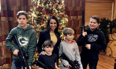 Republican Lauren Boebart Receives Backlash After Posting Family Christmas Photo Of Kids Posing With Guns