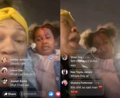 Chicago Goons Shoot Their Opp & His 3 Yr Old Daughter Both In The HEAD On Instagram Live