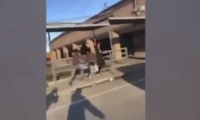 Teacher Being Chased Down And Beaten By Four Middle School Students