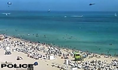 Two Injured As Helicopter Crashes Into The Ocean Near Miami Beach