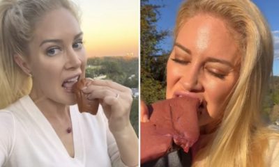 “The Hills’” Heidi Montag Chewing On Raw Meat & Animal Organs In Public To Help With Fertility