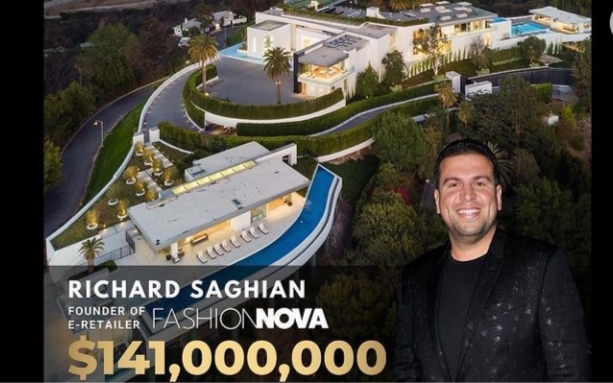 Fashion Nova CEO Dropped $141 Million On Los Angeles Biggest Mansion "The One"