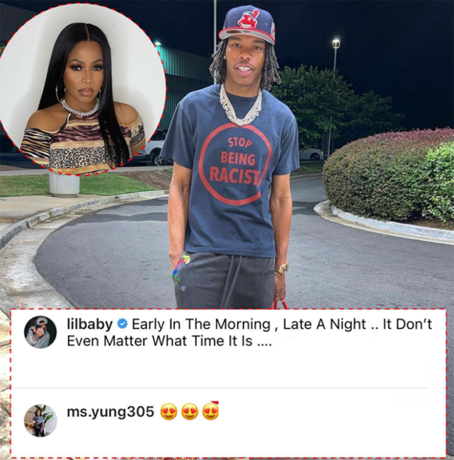 Yung Miami's Mother, 45, Shoots Her Shot At Lil Baby, 27, And He Seems Interested