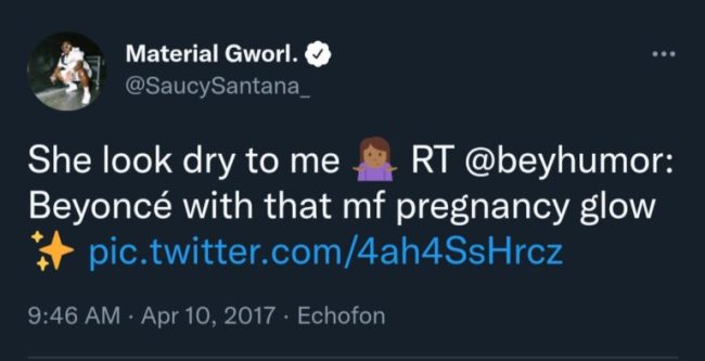 Saucy Santana Makes Disparaging Remarks About Beyonce & Her Daughter Blue Ivy In Resurfaced Tweets 