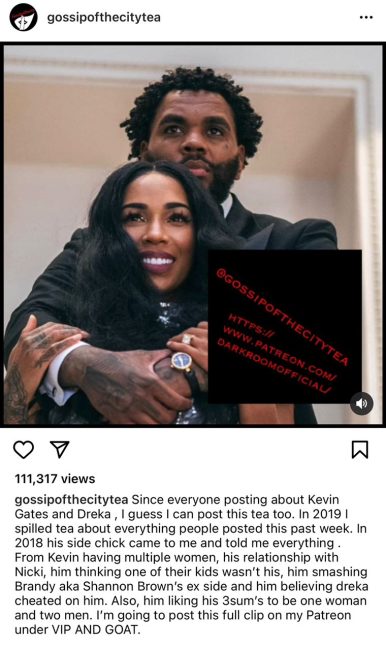 Kevin Gates Side Chick Claims He Has Multiple Women, Thinks One Of His Kids With Dreka Isn't His