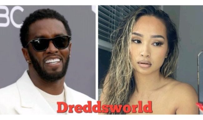 Diddy Grabs Girlfriend & Baby Mama Gina Huynh's Breasts In New Pic 
