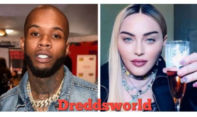 Tory Lanez And Madonna Spotted Together At Gervonta Davis & Romero Fight In New York City 