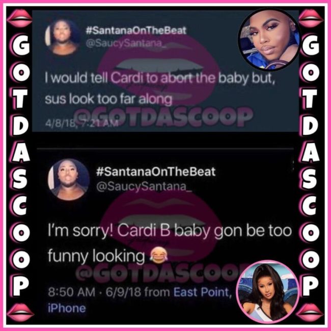Saucy Santana Also Made Disparaging Remarks About Cardi B's Daughter Kulture In Resurfaced Tweets