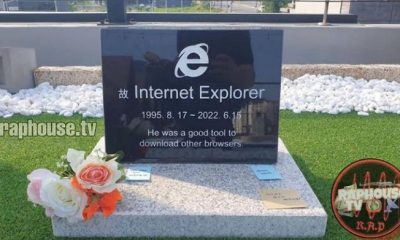 Someone Creates Internet Explorer Gravestone In South Korea After Microsoft Retires It 