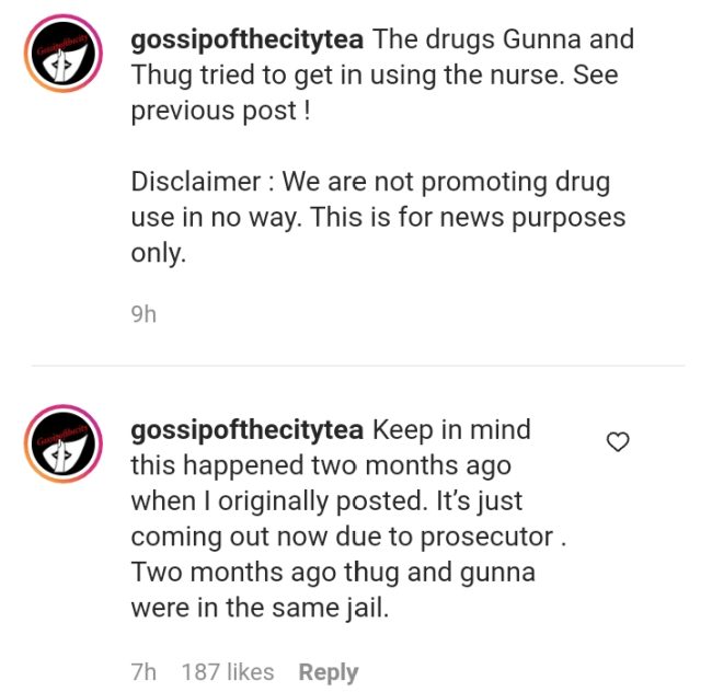 Photos Of The Drugs Nurse Attempted To Smuggle Into Jail For Gunna & Young Thug