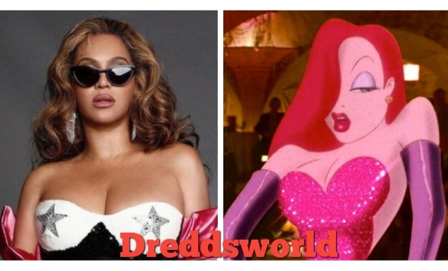 Beyoncé Spotted At The WACO Wearable Art Gala Looking Like Jessica Rabbit