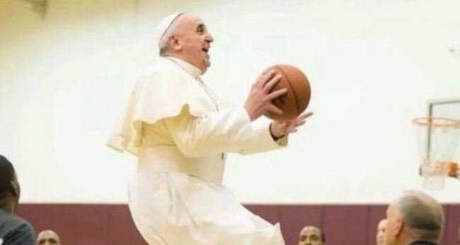 AI Generated Photos Of The Pope Playing Basketball Now Going Viral Online