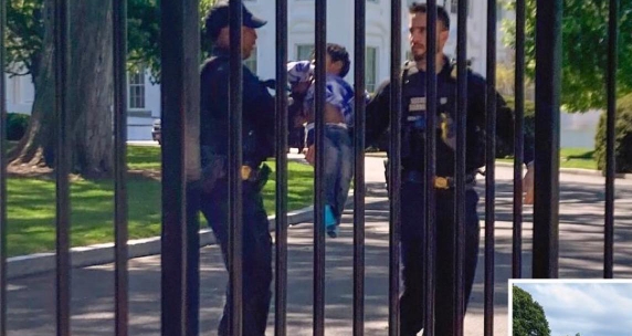 Toddler Sneaks Through White House Fence With Ease