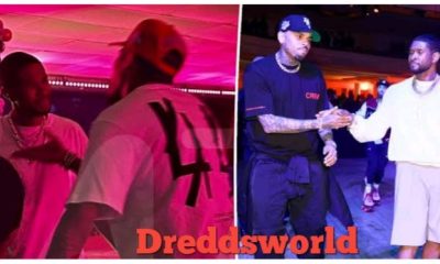 Chris Brown & His People Put The Paws On Usher At Skating Party