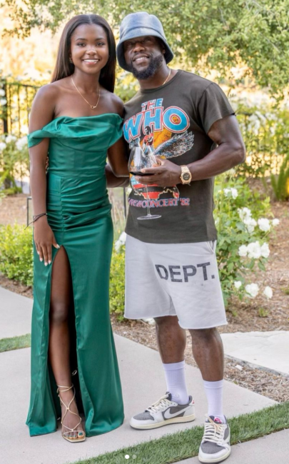 Kevin Hart's Daughter Heaven Looks Beautiful In $50 Prom Dress