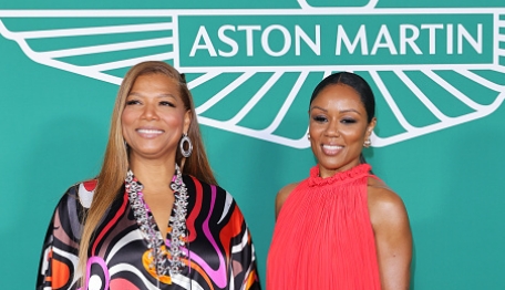 Queen Latifah & Wife Eboni Nichols Attend The Launch Of New Aston Martin DB12 In France