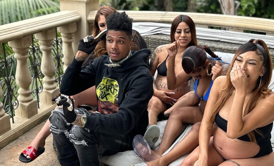 Blueface Hangs Out With Pregnant Women In New Video