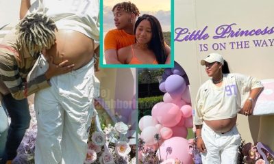 Cordae Kisses Naomi Osaka Baby Bump As They Reveal Their Baby Gender