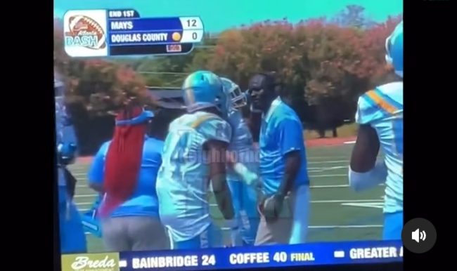 Atlanta High School Football Coach Arrested After He's Caught Punching A Player In The Stomach On Live TV