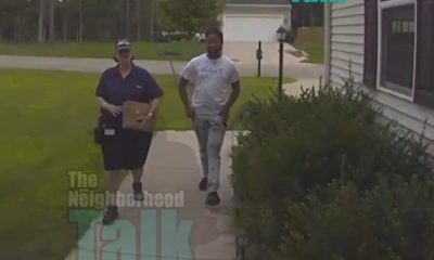 Doorbell Camera Captures Porch Pirate Snatching iPad Out Of FedEx Driver's Hand & Running Off
