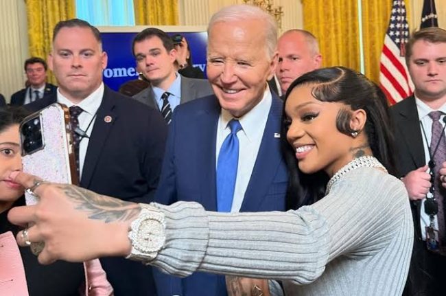 GloRilla Meets Joe Biden At The White House During Women’s History Month Event 