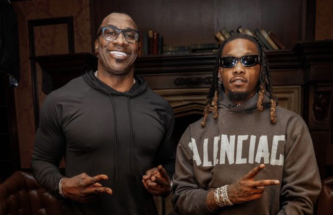Offset Roasts Shannon Sharpe For His Tight Pants: "You Too Big For That!"