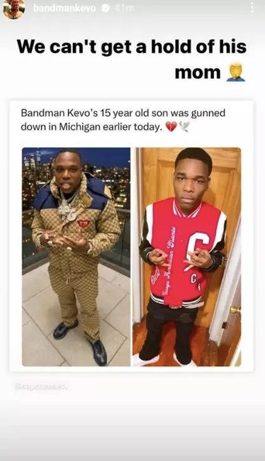 Bandman Kevo’s 15-Year-Old Son Was Shot And Killed In Kalamazoo, Michigan Today