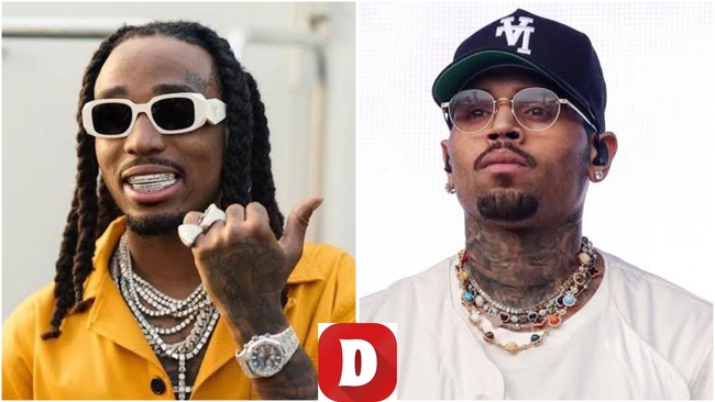 Quavo Responds To Chris Brown’s New Diss Track “Weakest Link” With Young Thug Meme 