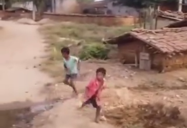 Village Kids Took To Their Heels After Seeing A Drone For The First Time In Viral Video