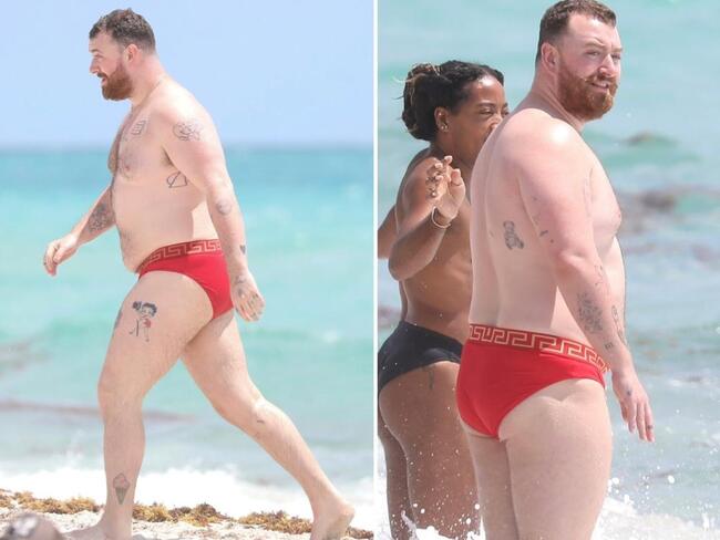 Sam Smith & New Black Boyfriend Spotted At The Beach